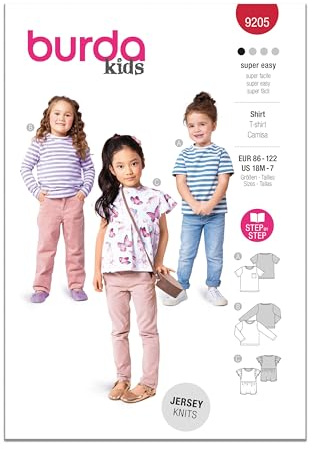 Burda Style Sewing Pattern B9205 Toddlers' T-Shirt