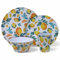 Lemon Fruit Melamine Dinner Summer Dining Picnic 16 Piece Set