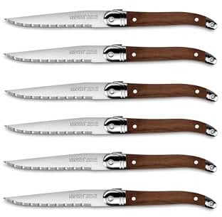 LAGUIOLE HERITAGE Coffret de 6 couteaux Laguiole Héritage Made in France Bois Foncé