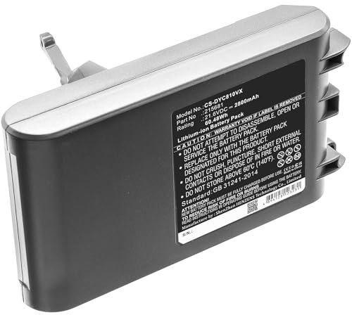 Batterie compatible avec Dyson 215681, 215866-01/02, 215967-01/02