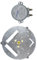 Placa de soporte de giro de microondas para motor de microondas de bajo ruido para un ambiente de cocina cómodo
