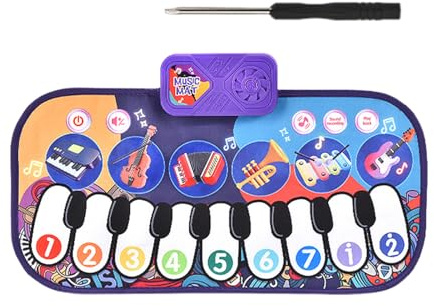Piano Blanket, Music Mat, Dance Toy, Cloth ABS Build, Interactive Learning Feature, Educational Floor Carpet, Sturdy, Toddler Play Keyboard, Boy Girl Gift, Home Fun Activity
