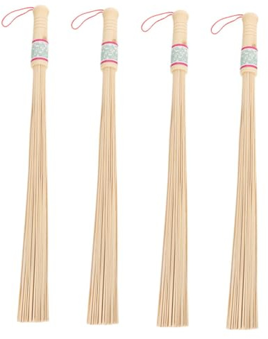 VICASKY 4 pièces Bâtons de Massage Bambou Bois Résistant Outils Guasha Manuels Pour Relaxation Musculaire et Modelage Corps