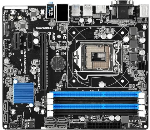 Motherboard Fit For ASRock H97 Motherboard H97M Anniversary LGA 1150 DDR3 32GB Micro ATX Support 790 4770 4460 4570 4370 4130 G3440 Cpu