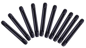 ROSENICE 5 Paare Silikon Antirutsch Überzüge für Brillen Sonnenbrillen (schwarz)