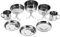 Cam Tassen Edelstahl Set,Cam Kochgeschirr Set,8 Teile/Satz Tragbare Edelstahl Kochgeschirr Pan Pot Plate Cup Set Rucksack Camgeschirr Kochen Set Für Outdoor Cam Picknick