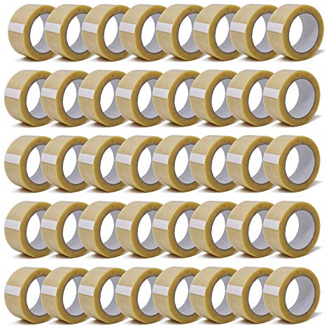 gws Paket-Klebeband 36 PVC Kräftiges Verpackungsband für schwere Pakete | Sehr hohe Reissfestigkeit, leicht & leise abrollend Länge: 66 m Breite: 50 mm Dicke: 64 μm- farblos