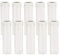 DiCUNO E14 Kerzenhülse 25x100mm, Weiße Kunststoff-Fassunghülse für Kronleuchter, LED-Kerzenlampen, Wandleuchten & Hängelampen, Lampenzubehör, 10er Pack
