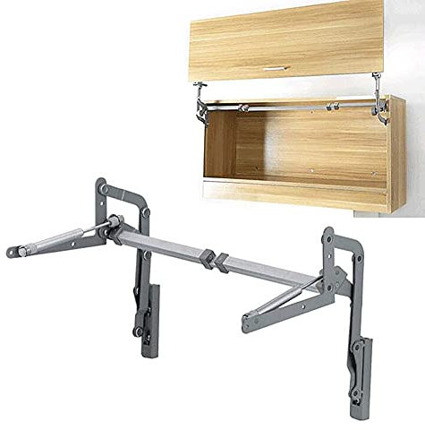 Gykle - Bisagras para puerta de armario, plegables, elevación vertical, oscilantes, brazo neumático, mecanismo de cocina, bisagras duraderas y silenciosas