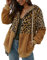 ABINGOO Veste Femme en Fausse Fourrure Pull Polaire Chaude Souple Mode Hiver Zippée Peluche Sweat Femme Casual Ample(Kaki,S)