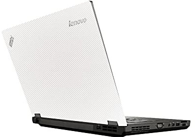 AlphaWraps Skin for Lenovo ThinkPad T440p Laptop | White Carbon | Protective and Durable Vinyl Decal wrap Cover | Made in The UK