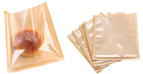 50 sacchetti di carta per pane, con finestrella, per tostapane e pane, sacchetti di carta ermetici