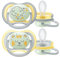 Philips Avent Ultra Air Schnuller für Kinder ab 18 Monaten, mit im Dunkeln leuchtendem Knopf, ohne Bisphenol A, 2 Stück, inkl. Sterilisator / Tragetasche, SCF376/01