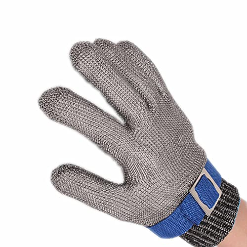 Cut Resistant Gloves Safety cut-proof gloves with 5 levels of protection, chef kitchen work gloves(Size:L/A pack of one)