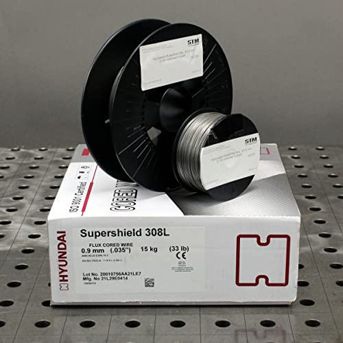 Fülldraht 0,9 mm Edelstahl für MIG MAG Schweißgerät ohne Gas flux cored wire V2A (D200 1,0 Kg)