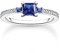 THOMAS SABO Damen Ring mit blauen und weissen Steinen 925 Sterlingsilber TR2402-166-32