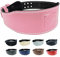 Weight-lifting Belt Gewichthebergürtel Kraftraining | Gym Gürtel Gewichtheben Powerlifting Belt für Kraftsport wie Deadlift, Body-Building, Kniebeugen und Fitness | Fitness-Gürtel mit Polster, Pink M
