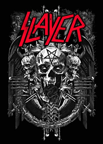 Displate Offiziell Slayer MetallPoster Magnetische Befestigung Inklusive Lizenziert Bilder Hochwertiges Poster Various Artworks - Skeletons of Society 45 cm x 32 cm