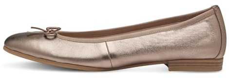 Tamaris Damen Klassische Ballerinas, Frauen Flats,Comfort Lining,TOUCHit-Fußbett,Slip-ons,klassisch elegant,Ballerinen,Copper,39 EU