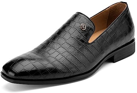 MEIJIANA Mocassini Uomo Scarpe Uomo Estive Mocassini Uomo Eleganti Comfort Slip On Scarpe, nero-05, 44 EU (11 UK)