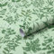 Fiula Papier peint autocollant 44CM x 3M Vert Fleurs Feuilles Imperméable Papier peint mural Film adhésif Vinyle Polyvalent pour mur Meubles Bureau Armoire Salon Chambre Cuisine Décoration