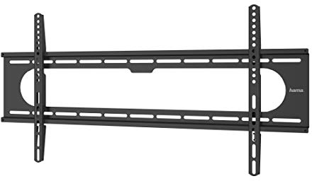 Hama Support TV Mural Fixe Ultrafin Garantie 10 Ans (Support TV Mural Extra-Plat, 100kg Max, Robuste, pour écrans LCD/LED/OLED/Plasma de 94 à 229 cm (37 à 90) VESA Max 600x400) Noir