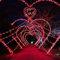 APODESS Herz Lichterkette Hochzeit Deko wasserdichte Rot Herz Verlobung Deko Liebe Heiratsantrag Deko Love Schlid Will You Marry Me Outdoor Romantische LED für Valentinstag Jahrestag