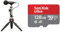 Shure MV88+ iPhone Mikrofon Video Kit - Digitales Stereo-Kondensatormikrofon für iPhone & Android mit Manfrotto PIXI Stativ & SanDisk Ultra Android microSDXC UHS-I Speicherkarte 128 GB + Adapter