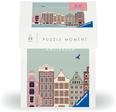 Ravensburger Puzzle 12001377 - Amsterdam - 99 Teile Puzzle Moment für Erwachsene und Kinder ab 14 Jahren