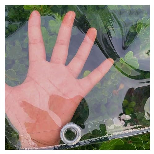 Resistente vetro morbido impermeabile spesso 0,35 mm per giardino, campeggio, pergola, 1,5 x 1,5 m