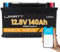 UBatt LiFePO4 12V 140Ah H7 Lithium Batterie Bluetooth Versorgung Batterie Solarbatterie Wohnmobil Autobatterien Solar Camping Haushalt inklusive Appr, bis zu 15.000 Zyklen (315 * 175 * 190mm)
