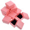 BUGUUYO 10 Stück Schachteln Schmuck-geschenkbox Korb Süßigkeitenkästen Schachteln Einwickeln Halskette Boxen Schmuck-display-verpackungskarte Boxen Mit Deckel Ring Rosa Papier
