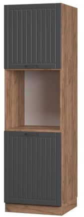 Vicco Mobile per forno da incasso Fame-Line, Grigio scuro, 60 cm
