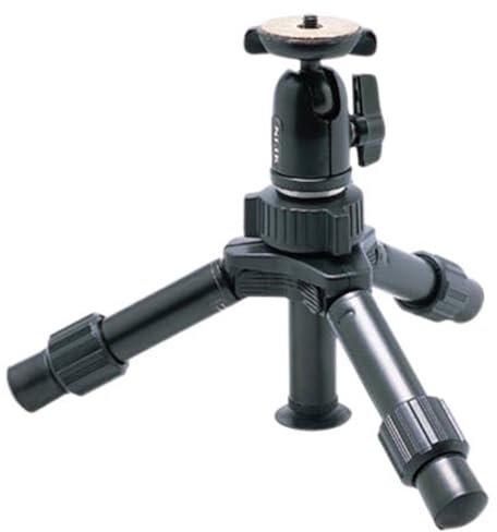 SLIK Mini Pro III - Treppiede da tavolo, 2 sezioni, max 25,4 cm, colore: Nero