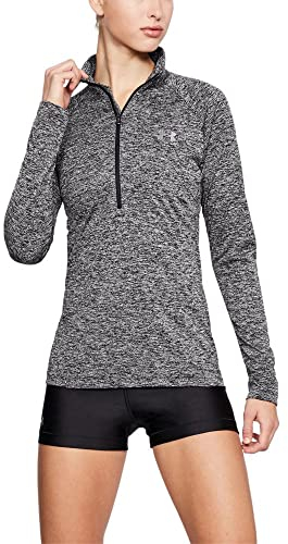 Under Armour Femme Tech 1/2 Zip - Twist, T-Shirt à Manches Longues Confortable, Vêtement de Sport pour Femme