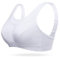 Deyllo Damen Sport BH Große Brüste starker Halt Sport-BHS Ohne Bügel für Fitness Joggen Lauf Yoga (Weiß, 85C)