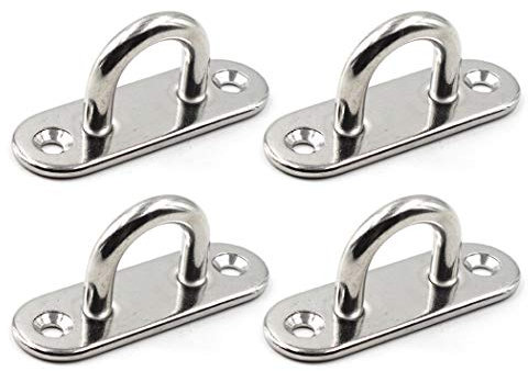 Decken Wandhalterung Haken Heavy Duty Anker 1/4 6mm 304 Edelstahl ideal für Yoga Schaukeln Hängematten/Boat Rigging/Marine Deck Hardware/Suspension Training Straps
