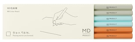 Midori Bleistift MD Buntstifte, 6er Set, 35323006