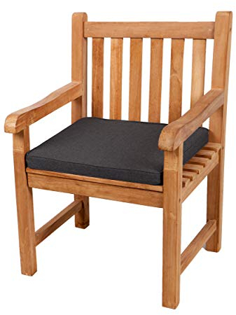 Gutekissen® Sitzkissen für Bank, Gartenschaukeln, Sitz, glatt. FK5 (45x45x5, Dunkelgrau)