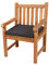 Gutekissen® Sitzkissen für Bank, Gartenschaukeln, Sitz, glatt. FK5 (45x45x5, Dunkelgrau)