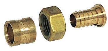 COMAP Raccord PER à glissement - Droit à écrou tournant - Diamètre ⌀16x1,5 mm - Femelle 3/8 (12x17) - Pexy pour Tubes PER - 4262