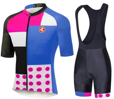 UGLY FROG Stoff-Upgrade – Milchfaser 2025 Herren Radtrikot Set Kurzarm mit Sitzpolster für MTB Rennrad Fahrrad Jersey + Bib Shorts Radsportanzug XS-6XL