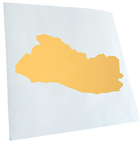 Kiwistar - Adesiva per Auto - El Salvador Contorno - Crema - Scritte per Camion, Moto, Bici, Veicoli, Laptop, Camper, Autobus - Tuning