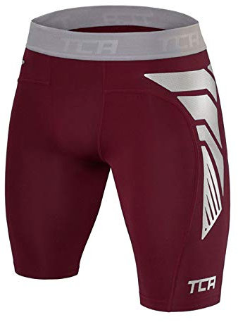 TCA Herren CarbonForce Pro Thermo Kompression Unterwäsche Shorts - Cabernet, S