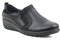 Cushion Walk Womens Ladies Black Zip Up Office Work Nurse Loafers Shoes (Black, Numeric_8)
