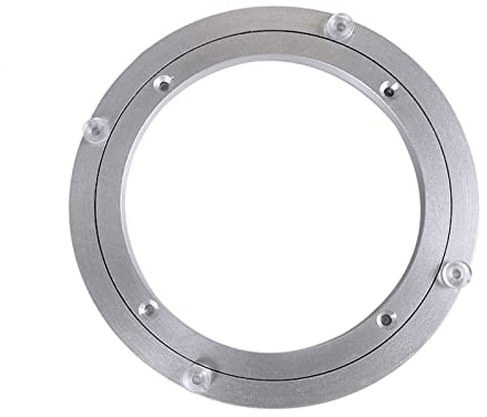 Schwerlast Drehplatte Kugellager 250 300 400 500mm, 360° Drehbar Lazy Susan Stumm Drehlager Drehscheibe Für Küche Garage Bar, Druckkugellager Aluminiumlegierung Drehkranz (Size : 16 inches (400mm))