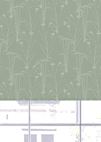 Lister Cartwright Ditsy Meadow Blackout Roller Blinds Windows Blind Easy Fit Child Safety Included Made To Measure (Ditsy Meadow Sage, 210 cm Width x 140 cm Drop)