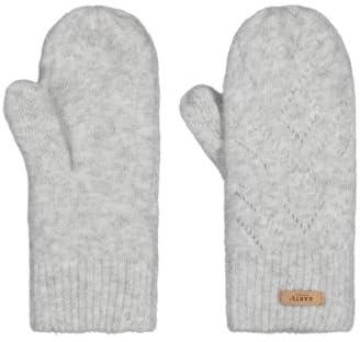Barts Damen Strickfäustlinge Bridgey gefütterte Winter-Handschuhe 0259 Heather Grey 02