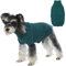 Hjumarayan Hundepullover - Schlicht & Elegant Pullover Hund, Warme Hundepullover Mittelgroße Hunde mit Geschirrloch für Leine, Schöner Hundepulli mit Beinen für Französische Bulldogge (Pfauengrün L)