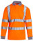 Blackrock Hi-Vis Long Sleeve Polo Shirt, Rail Orange T-Shirt, Work Utility & Safety Clothing, High Viz, Work Tops, Clothing PPE Workwear, Birds Eye Polyester, Class 3 Certified, Size 4XL
